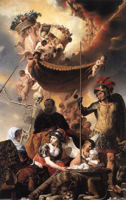 EVERDINGEN, Caesar van Allegory of the Birth of Frederik Hendrik dfg Sweden oil painting art